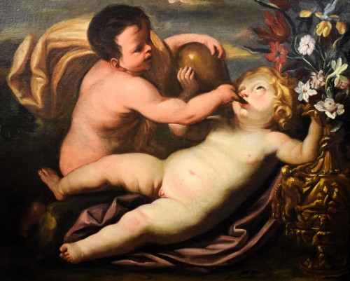 17th century - Bacchus as a Child, workshop of Domenico Piola (1627 –1703)